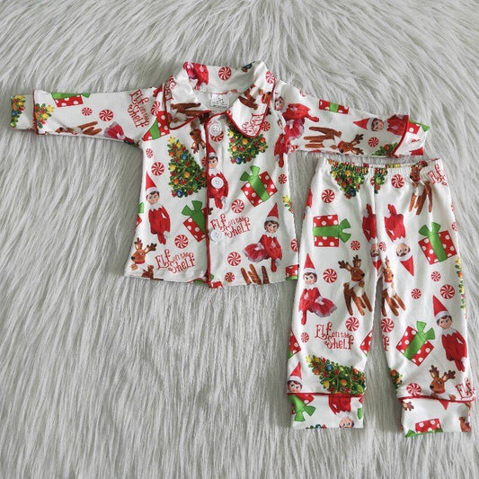 so cute Santa boy Boutique Pajamas