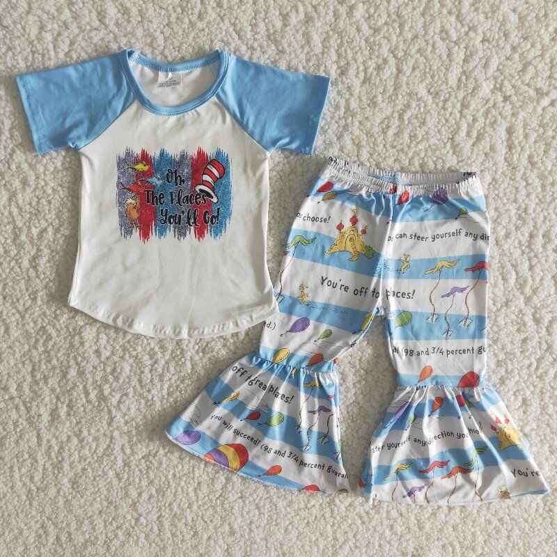 Blue white dr Boutique outfits