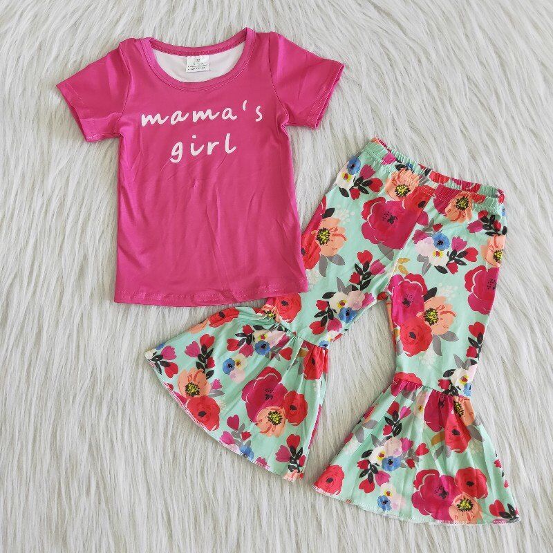 flowers MAMA girls outfits