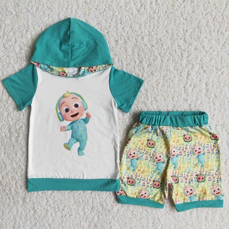 Boy set blue short sleeve
