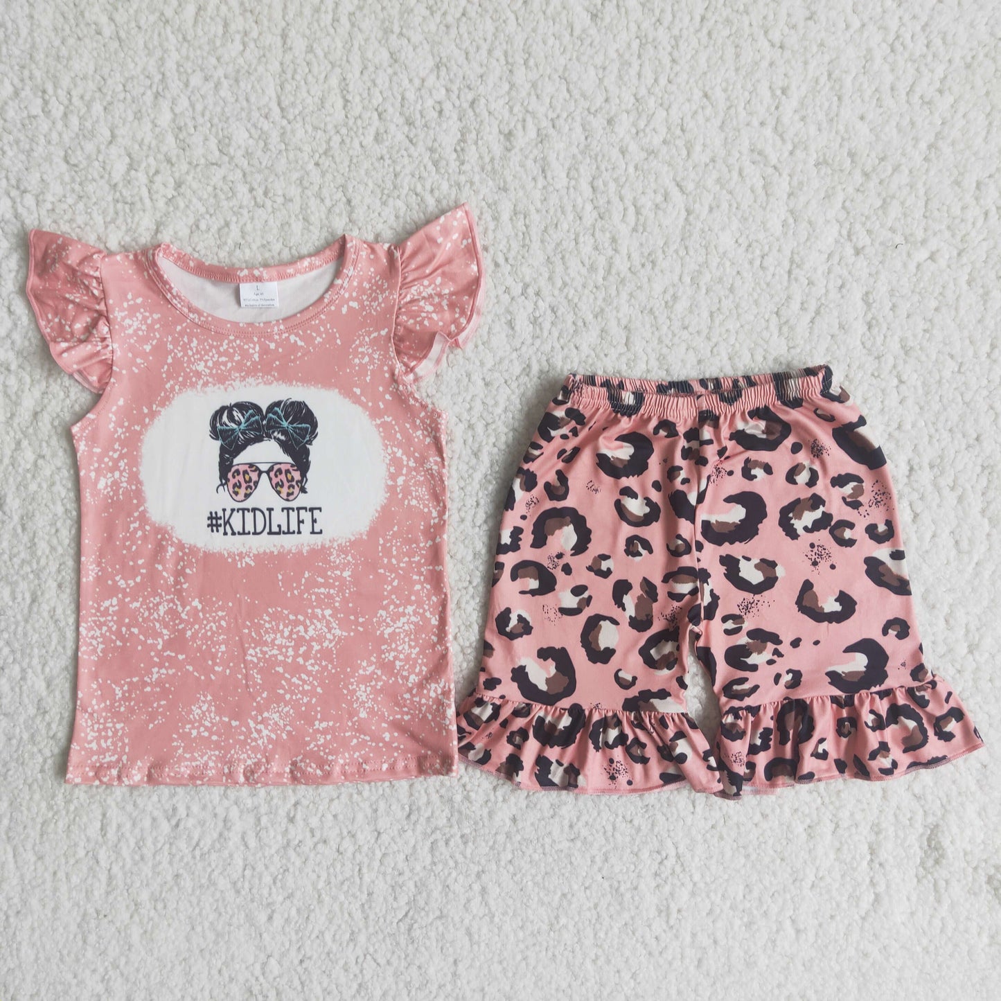 Pink Leopard KIDS LIFE Summer Set