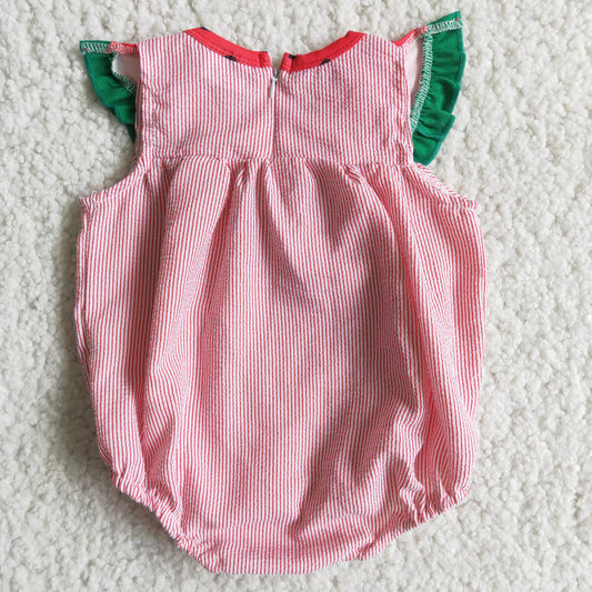 watermelon baby girls romper