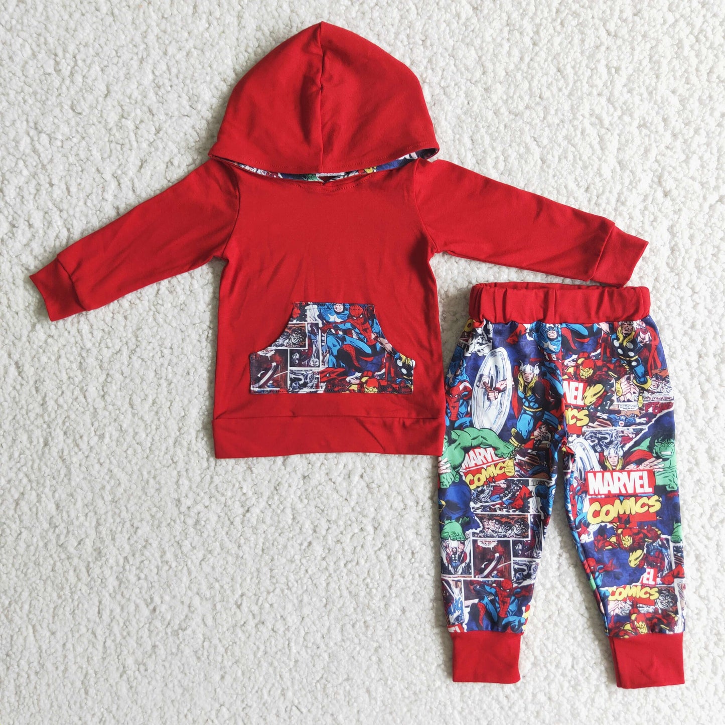 Long sleeve boy blue Jogger Outfit
