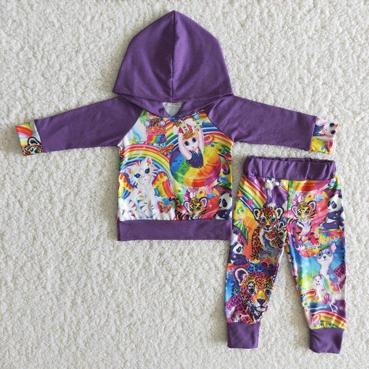 Purple Boutique Girl Jogger Outfit