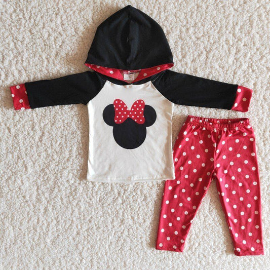 Promotional red dots Boutique Girl Jogger Outfit