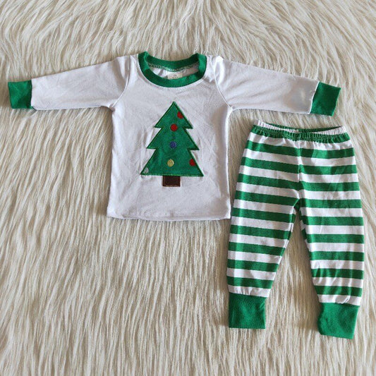 Christmas tree girls pajamas