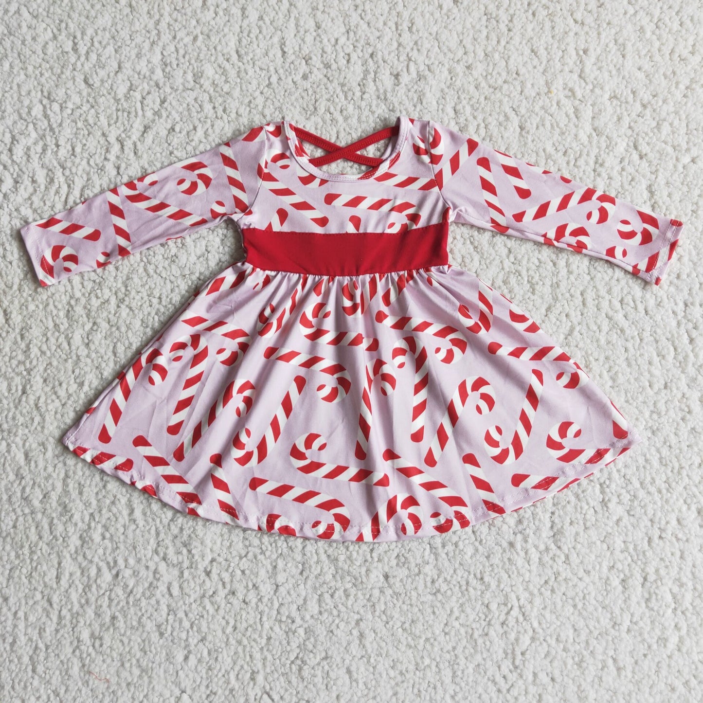 Christmas pink boutique girl big skirt