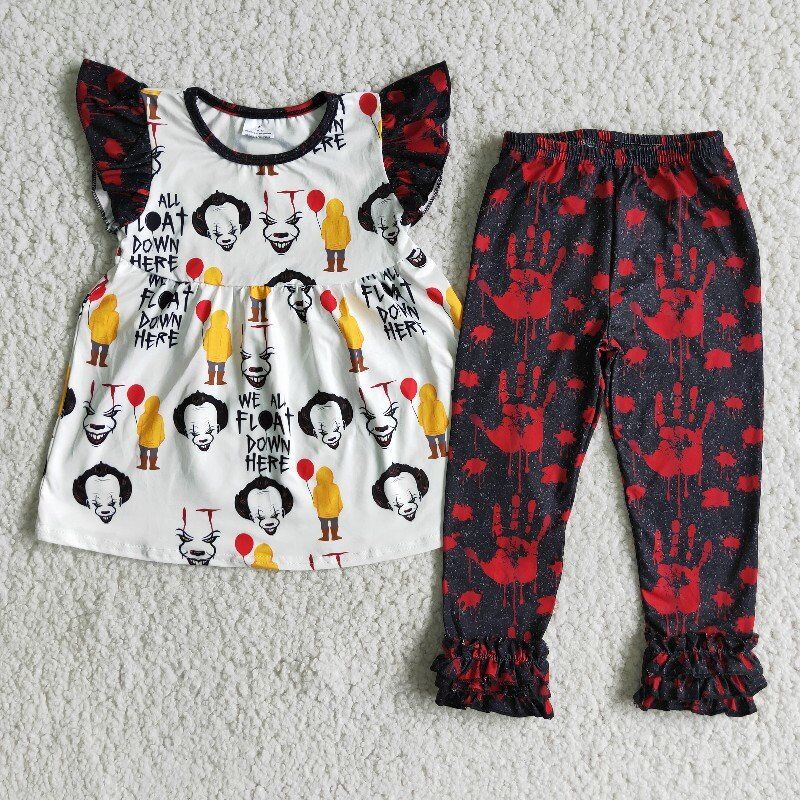 Halloween with pants Boutique girls set