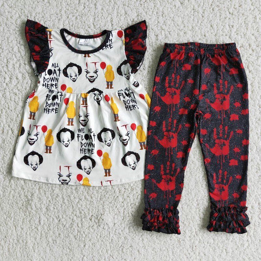 Halloween with pants Boutique girls set
