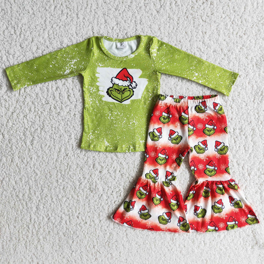 Fall outfits Boutique green christmas set