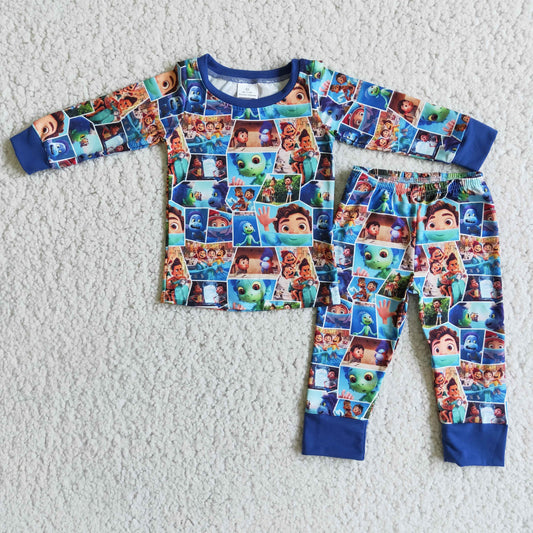 blue Cartoons boy pajamas