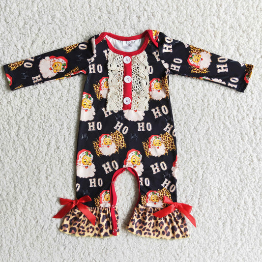 Santa Claus girls romper
