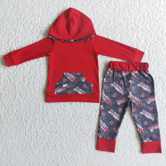 red car Jogger Outfit