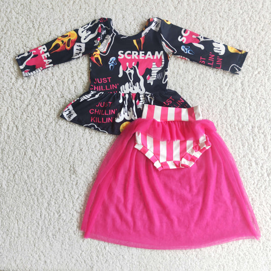 Haloowen Cartoon With Lace Outfits