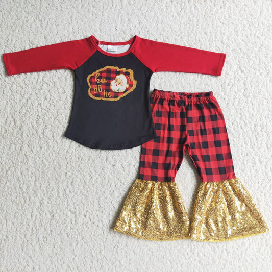 fall outfits Boutique christmas girls set