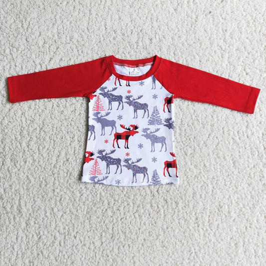 Boy shirt Christmas red