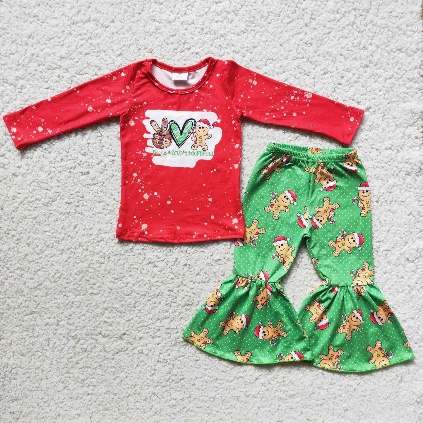 Christmas Ginger Santa girls set