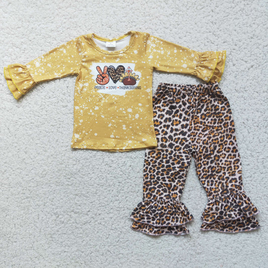 Leopard Thanksgiving girl outfits