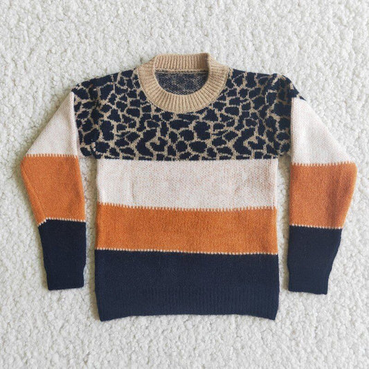 Leopard Stripe Sweater