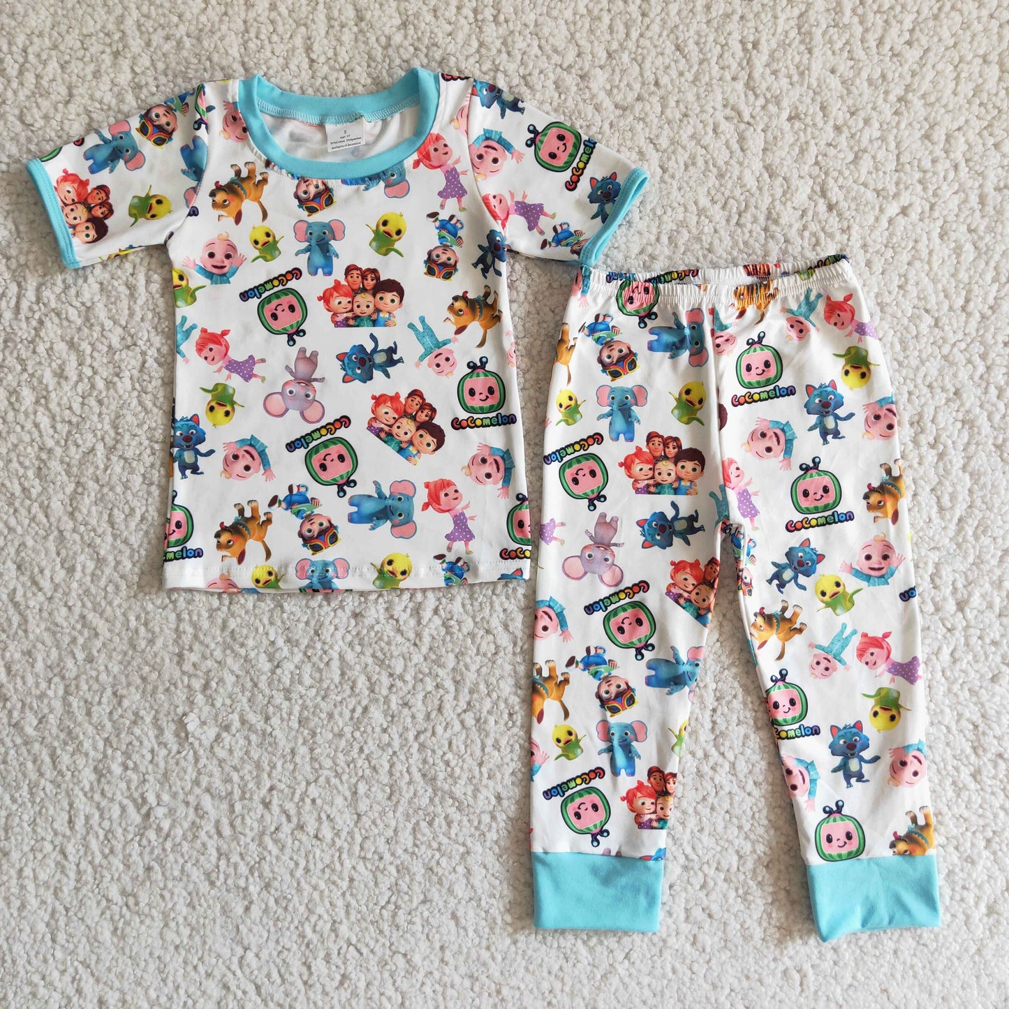 green boy Cartoon pajamas