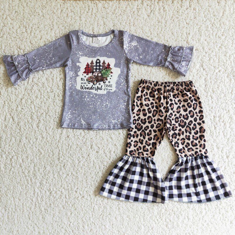 Grey Leopard Christmas Tree christmas set