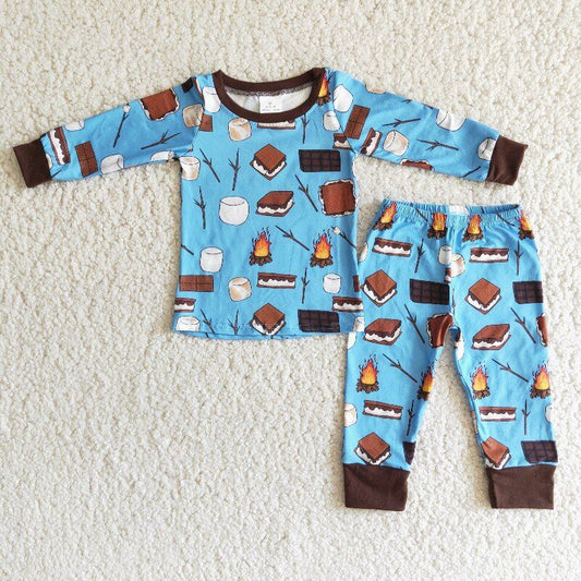 fall outfits Blue pajamas