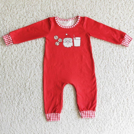 Santa Claus red romper