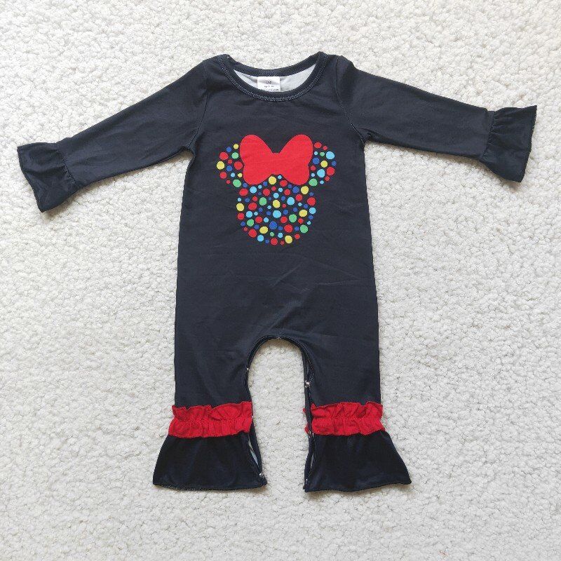 balck girls romper