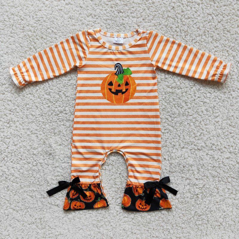 Halloween pumpkin romper 6 A13-2
