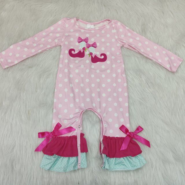 pink girls romper