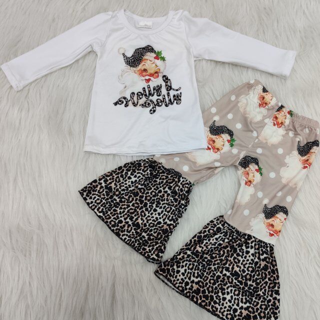 White leopard santa christmas