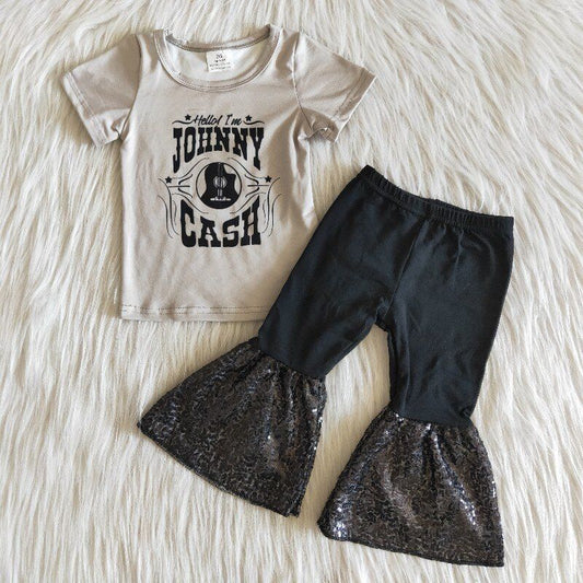 JOHNNY CASH Sequins bell girl outfits
