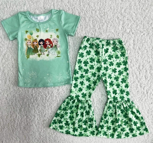 st patrick day Princess girl outfits