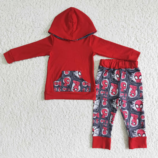 red Spiderman Jogger Outfit