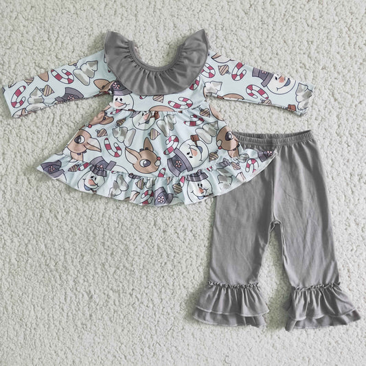 fall outfits Gray cute girl suit