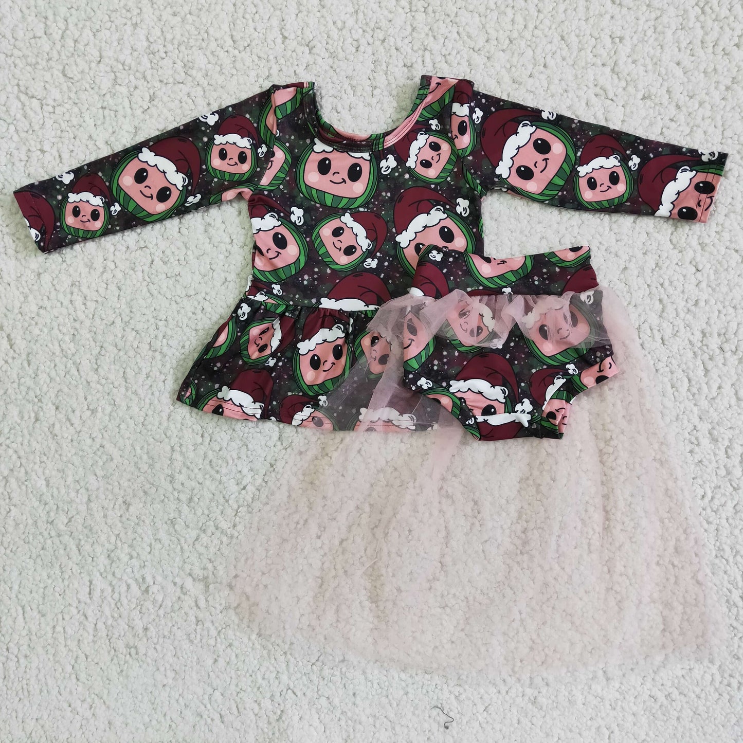 Baby Christmas With Lace outfits