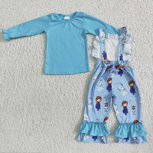 Blue kids overall outfits