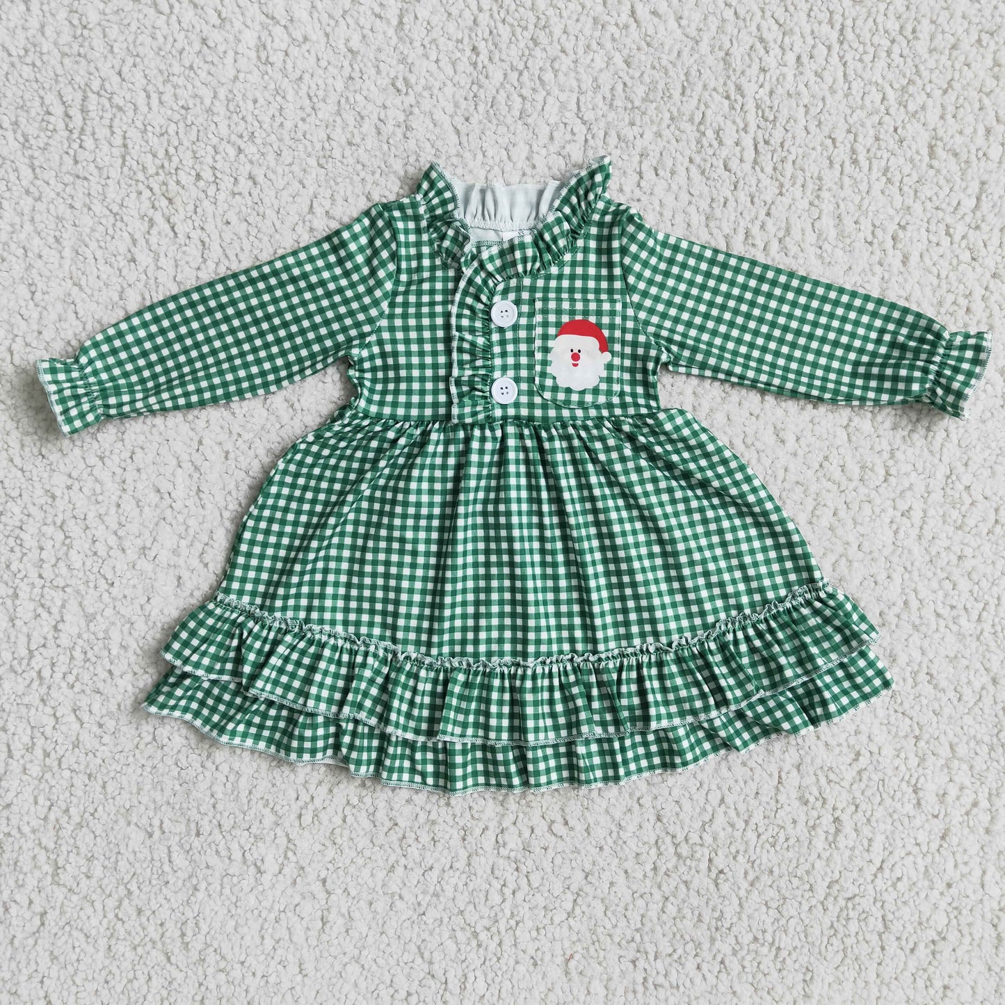 Christmas green girl pajamas