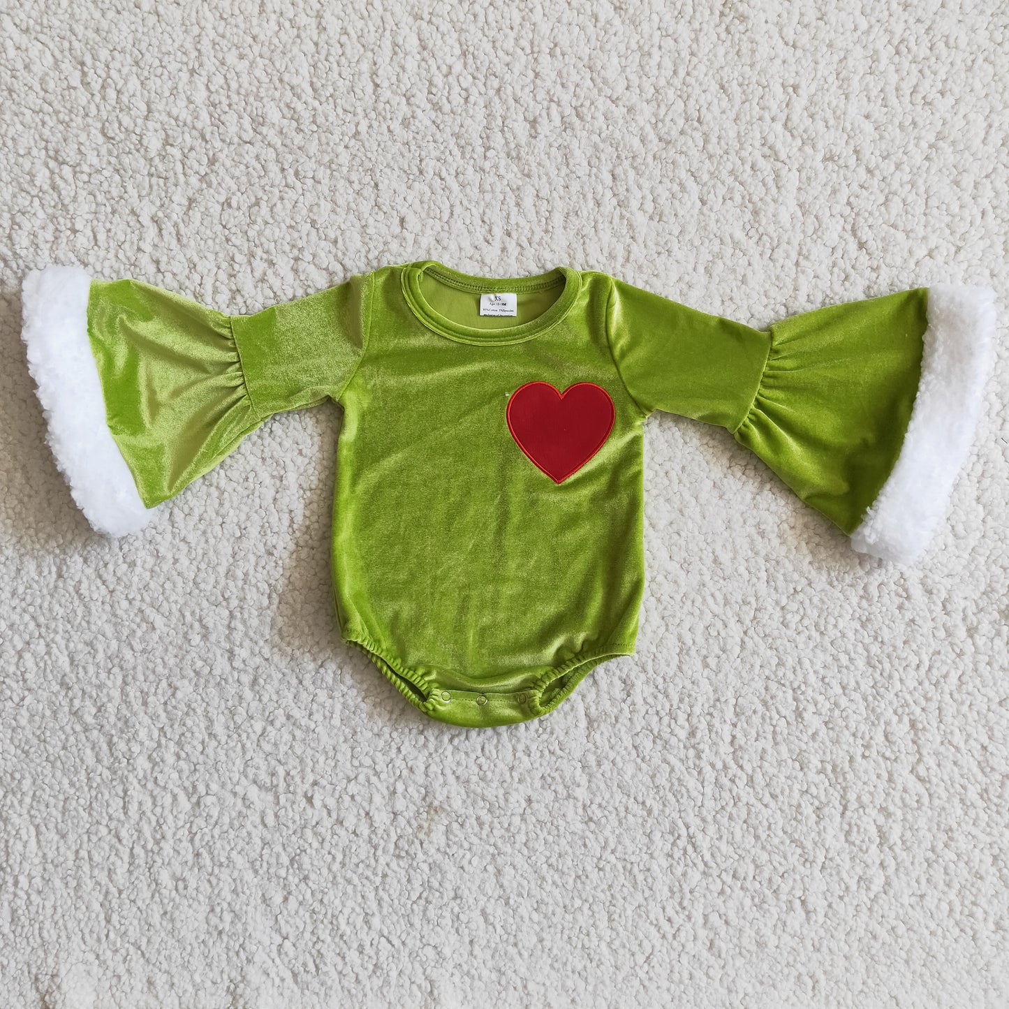 Christmas green velvet