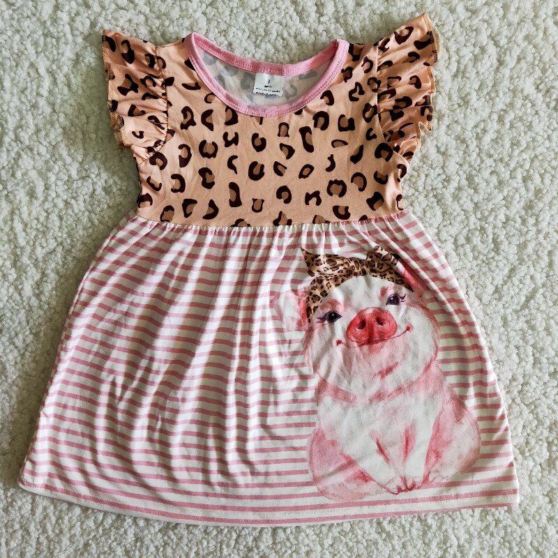 Pink Leopard Pig skirt