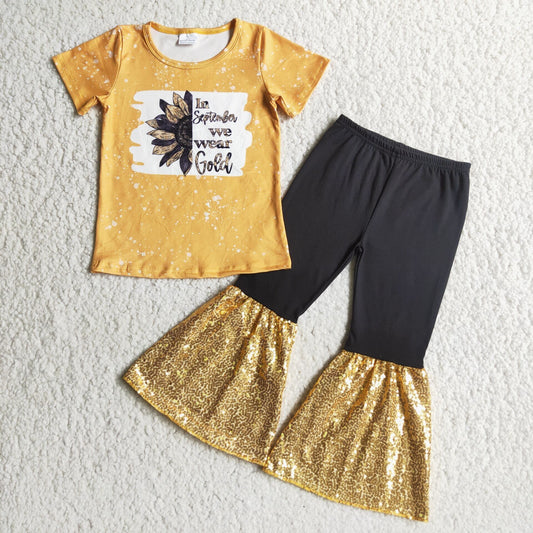 sunflower Sequins bell girl outfits