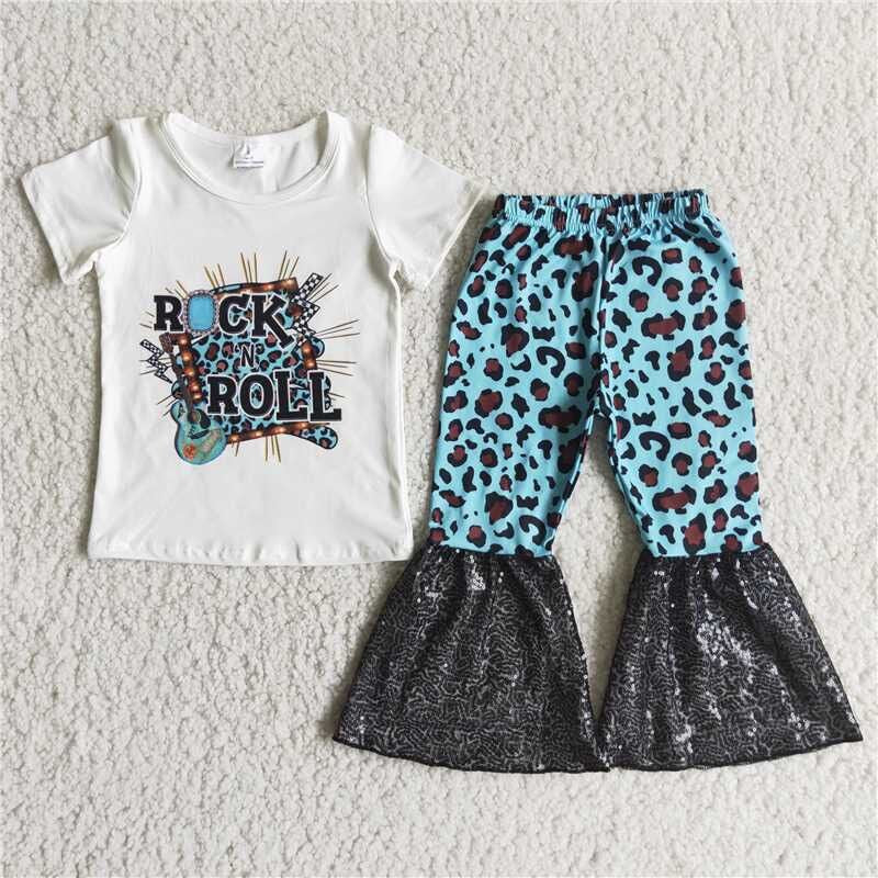 ROCK Sequins bell girl outfits
