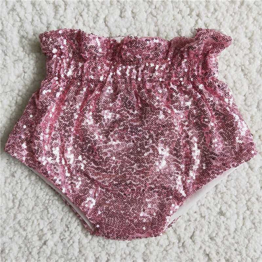 Baby Pink Sequins Bloomers