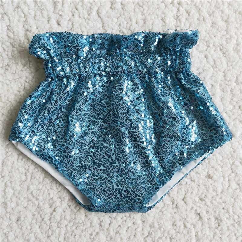 Baby Blue Sequins Bloomers