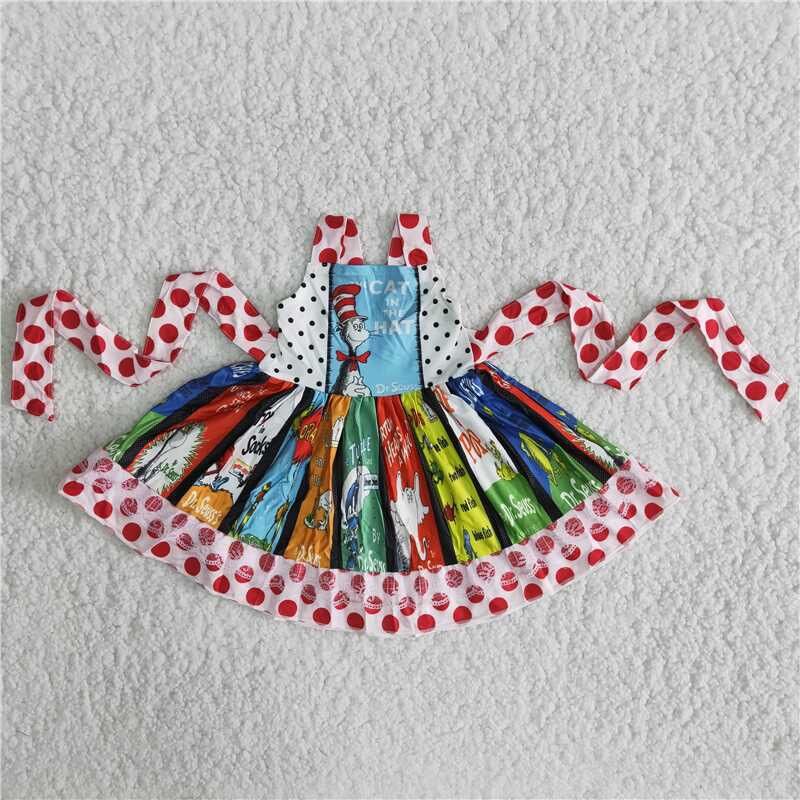 Cartoon Twirl Dress Boutique dress