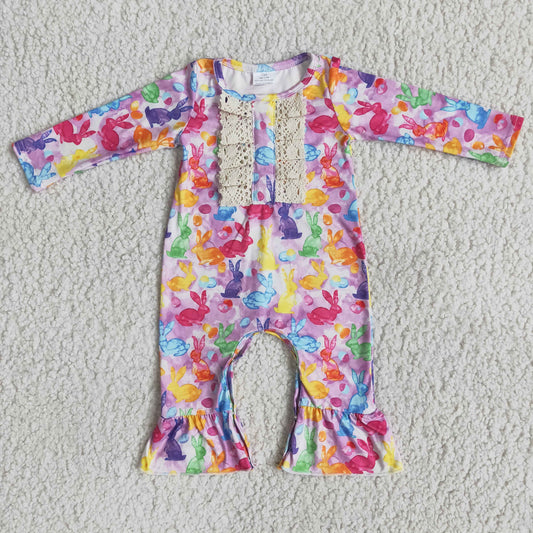 Easter set Pink bunny romper