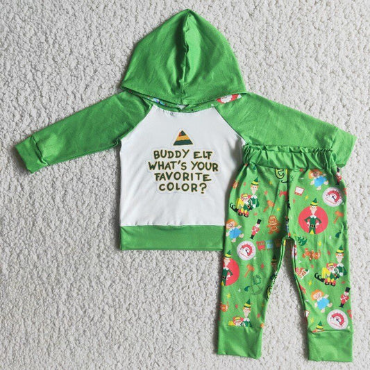 Christmas suit boy green Jogger Outfit