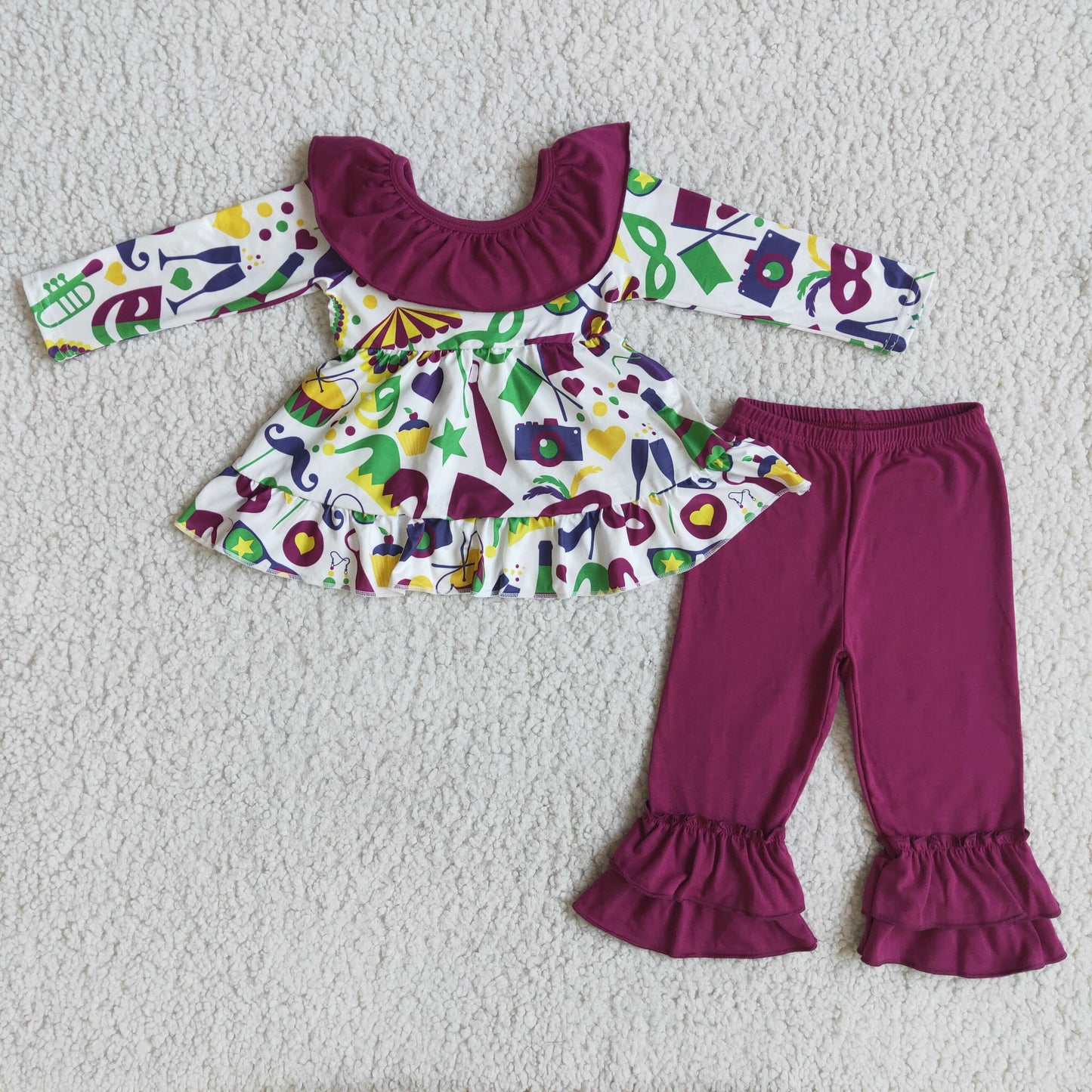 fall outfits Purple with bow