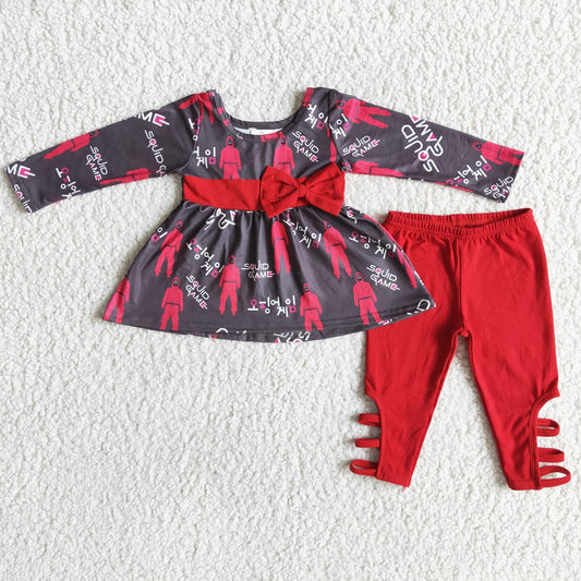 games black and red pant outfits