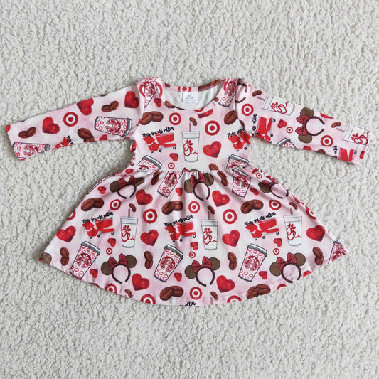Valentine's Day pink big skirt
